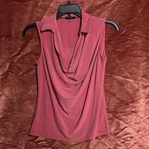 Tommy Hilfiger Rose Sleeveless Drape Blouse